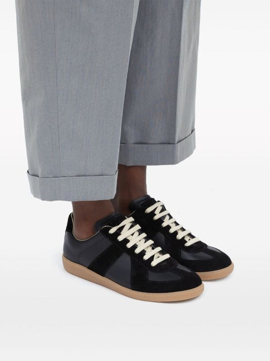 Maison Margiela Lace Up Black Trainers | Rewind Vintage Affairs