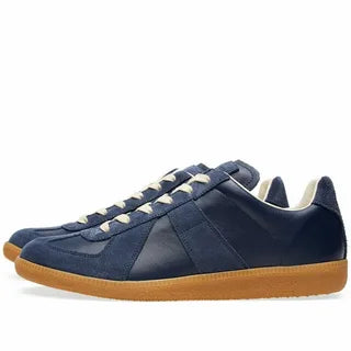 Maison Margiela GAT Replica Leather and Suede Sneakers