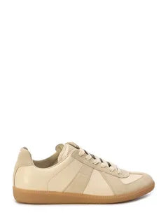 Sneakers in Nappa Leather and Suede with Honey Sole